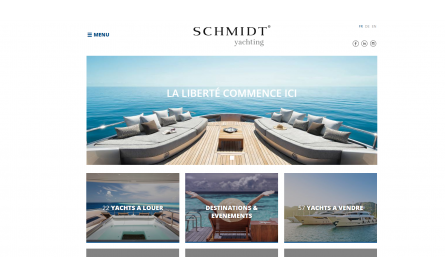 Site internet Schmidt Yachting